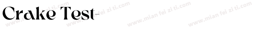 Crake Test字体转换